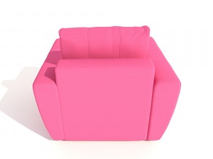 armchair andrea pufetto 3D Model