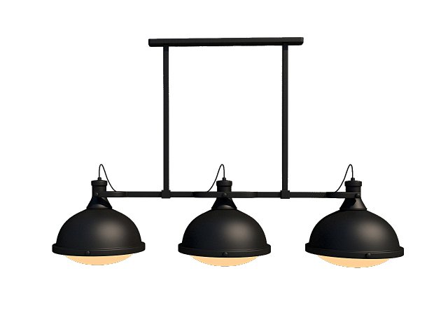 chandelier nordic vintage iron hang 3D Modell .c4d .max .obj .3ds .fbx .stl .blend