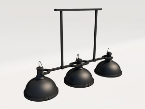 chandelier nordic vintage iron hang 3D Modell