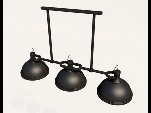 chandelier nordic vintage iron hang 3D Modell
