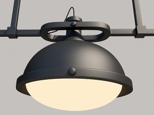chandelier nordic vintage iron hang 3D Modell