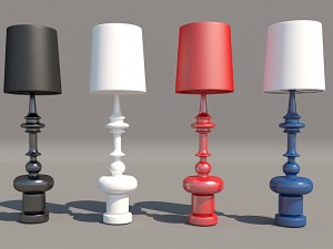 floor lamp de la espada 3D Model