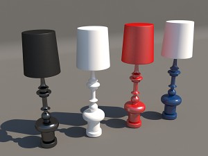 floor lamp de la espada 3D Model