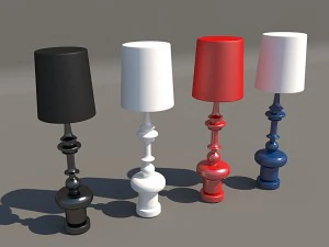 floor lamp de la espada 3D Model