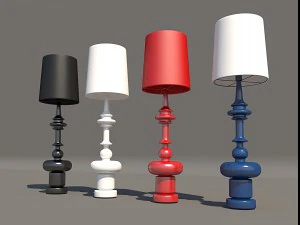 floor lamp de la espada 3D Model