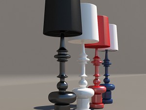 floor lamp de la espada 3D Model