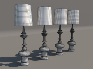 floor lamp de la espada 3D Model