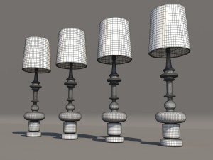 floor lamp de la espada 3D Model