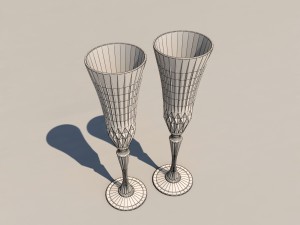 stemware zara home Model 3D