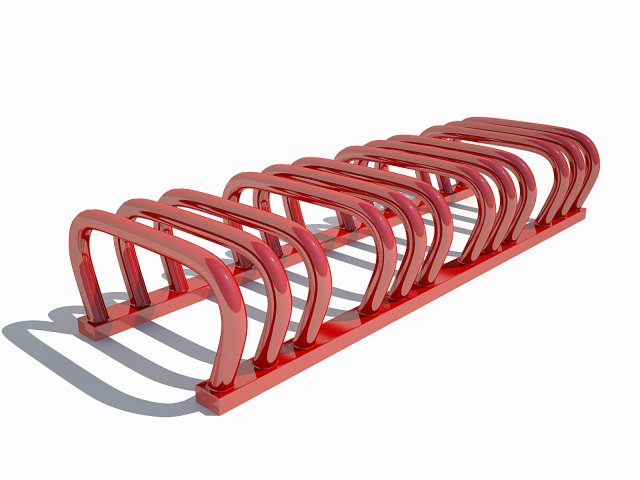bicycle parking Model 3D .c4d .max .obj .3ds .fbx .stl .blend 