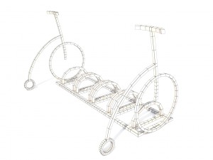 bicycle parking 3D Model