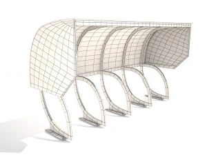 bicycle parking 3D Model