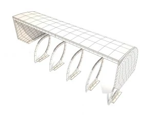 bicycle parking 3D Model