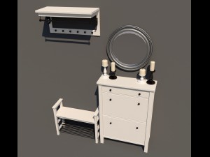 hallway ikea 3D 模型