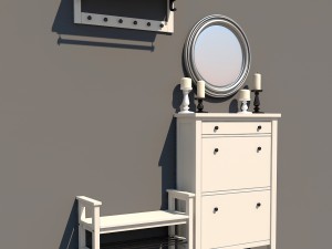 hallway ikea 3D 模型