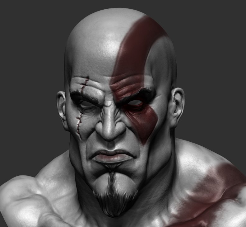Kratos 3d Model In Man 3dexport