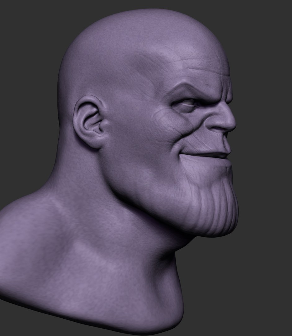 Thanos Bust 3d Model In Fantasy 3dexport