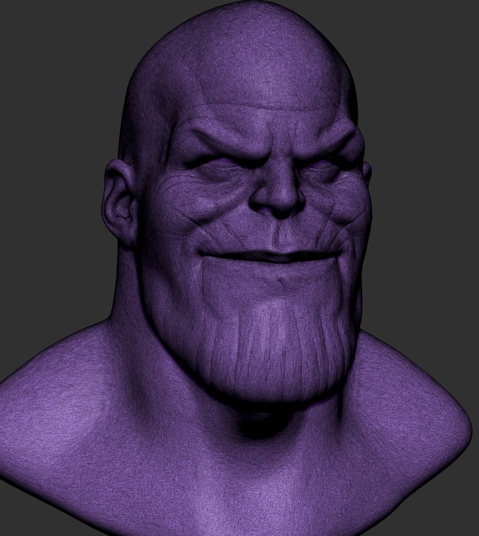 Thanos Bust 3d Model In Fantasy 3dexport