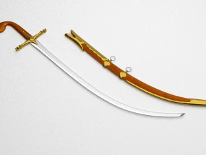 mongol sword 3D Model