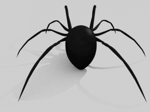 black widow spider rigged 3Dモデル