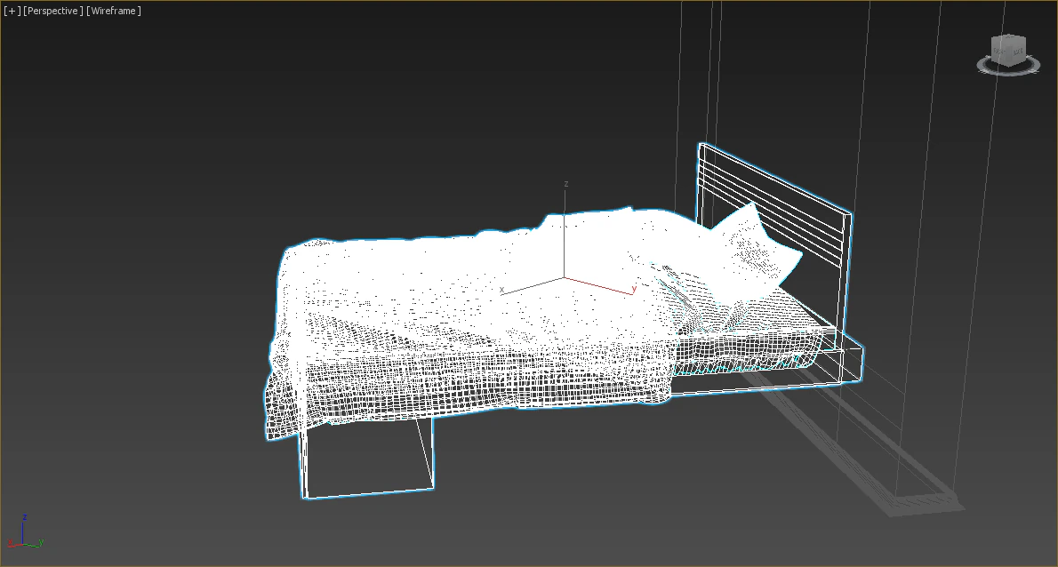bed 3D Model .c4d .max .obj .3ds .fbx .stl .blend 