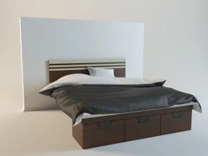 bed 3D Model