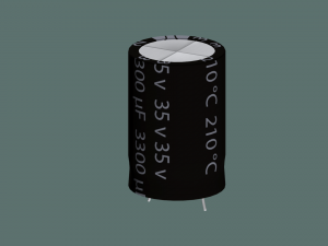 electrolytic capacitor 3D Model