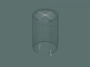 electrolytic capacitor 3D Model