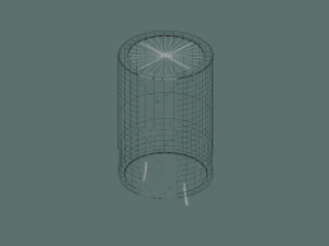 electrolytic capacitor 3D Model