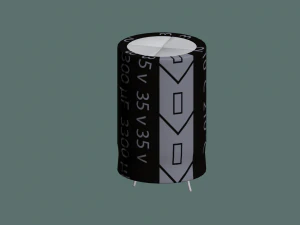 electrolytic capacitor 3D Model