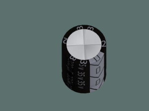 electrolytic capacitor 3D Model