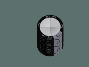 electrolytic capacitor 3D Model