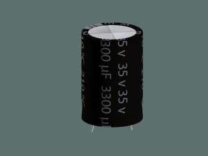 electrolytic capacitor 3D Model