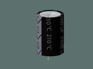 electrolytic capacitor 3D Model