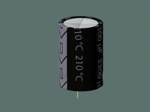 electrolytic capacitor 3D Model