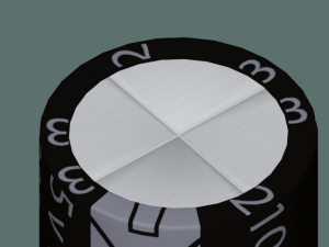 electrolytic capacitor 3D Model