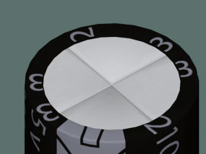 electrolytic capacitor 3D Model