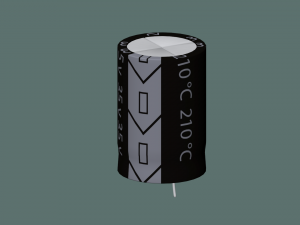electrolytic capacitor 3D Model
