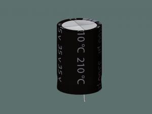 electrolytic capacitor 3D Model