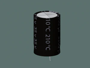 electrolytic capacitor 3D Model
