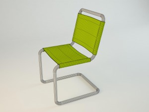 chair military 3D Model