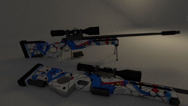 awp Modelo 3D .c4d .max .obj .3ds .fbx .stl .blend 