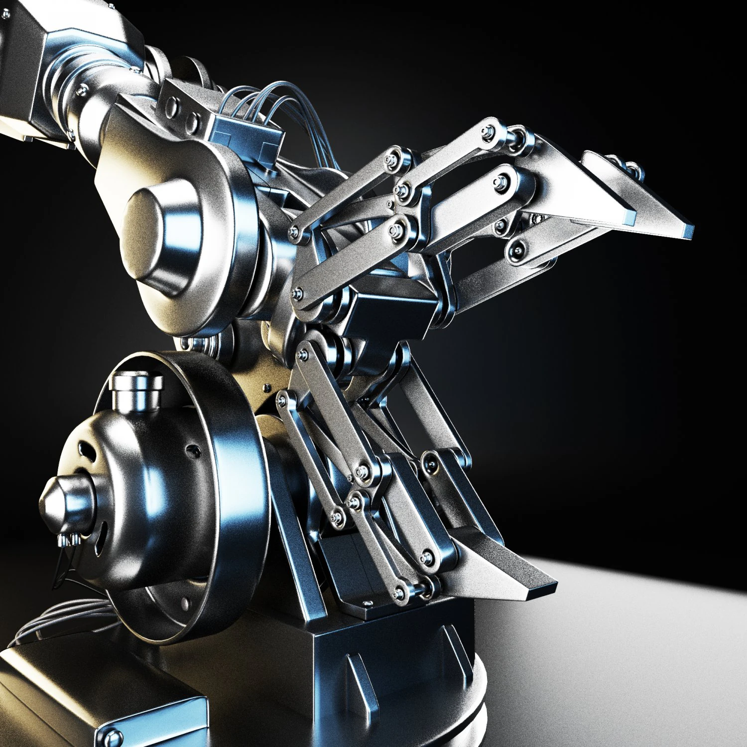 robotic arm mk1 3D Model .c4d .max .obj .3ds .fbx .stl .blend 