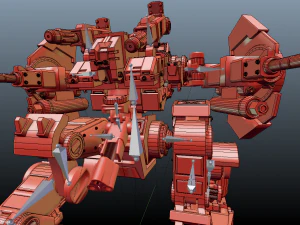 robot war mk1 3D Model