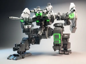 robot war mk1 3D Model