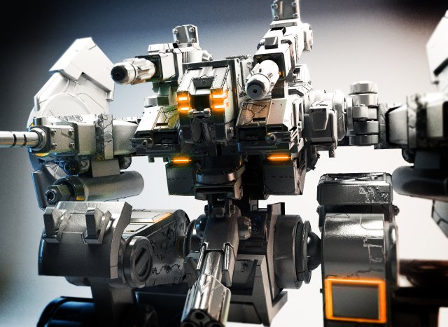 robot war mk1 3D मॉडल .c4d .max .obj .3ds .fbx .stl .blend 
