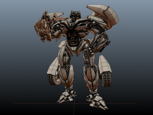 robot car white 3D 모델