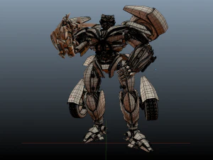 robot car white 3D Model