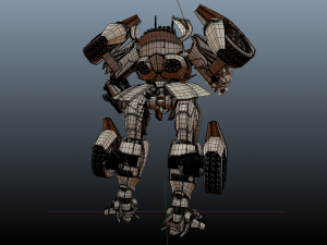 robot car white 3D 모델