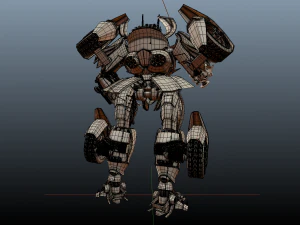robot car white 3D Model